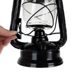 Felinar Retro cu fitil, 23 cm, Gonga&reg; Negru fotografia produsului View 4 S
