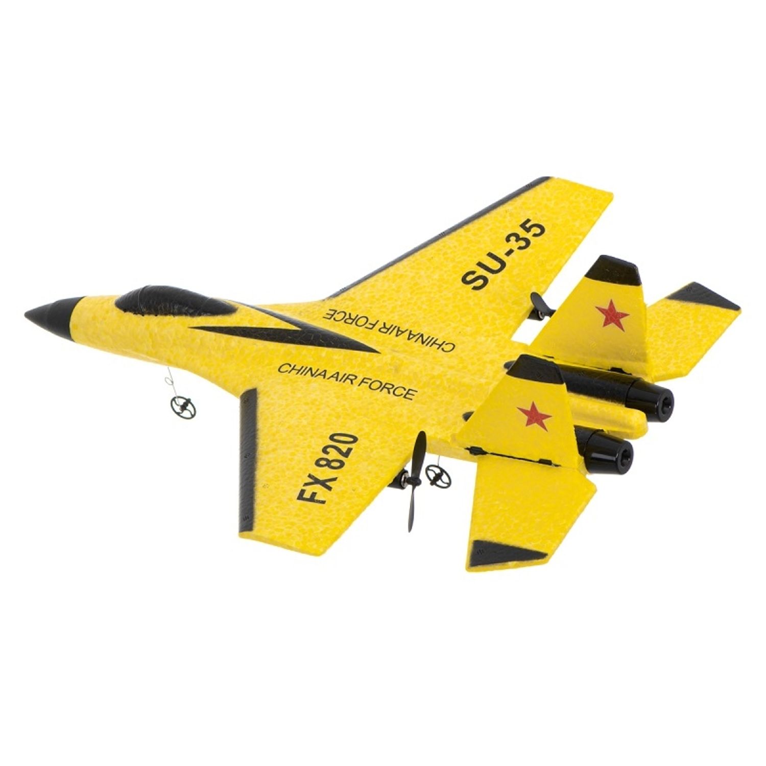 Avion de luptă SU-35, cu telecomanda, galben, Gonga&reg; Galben fotografia produsului View 8 L