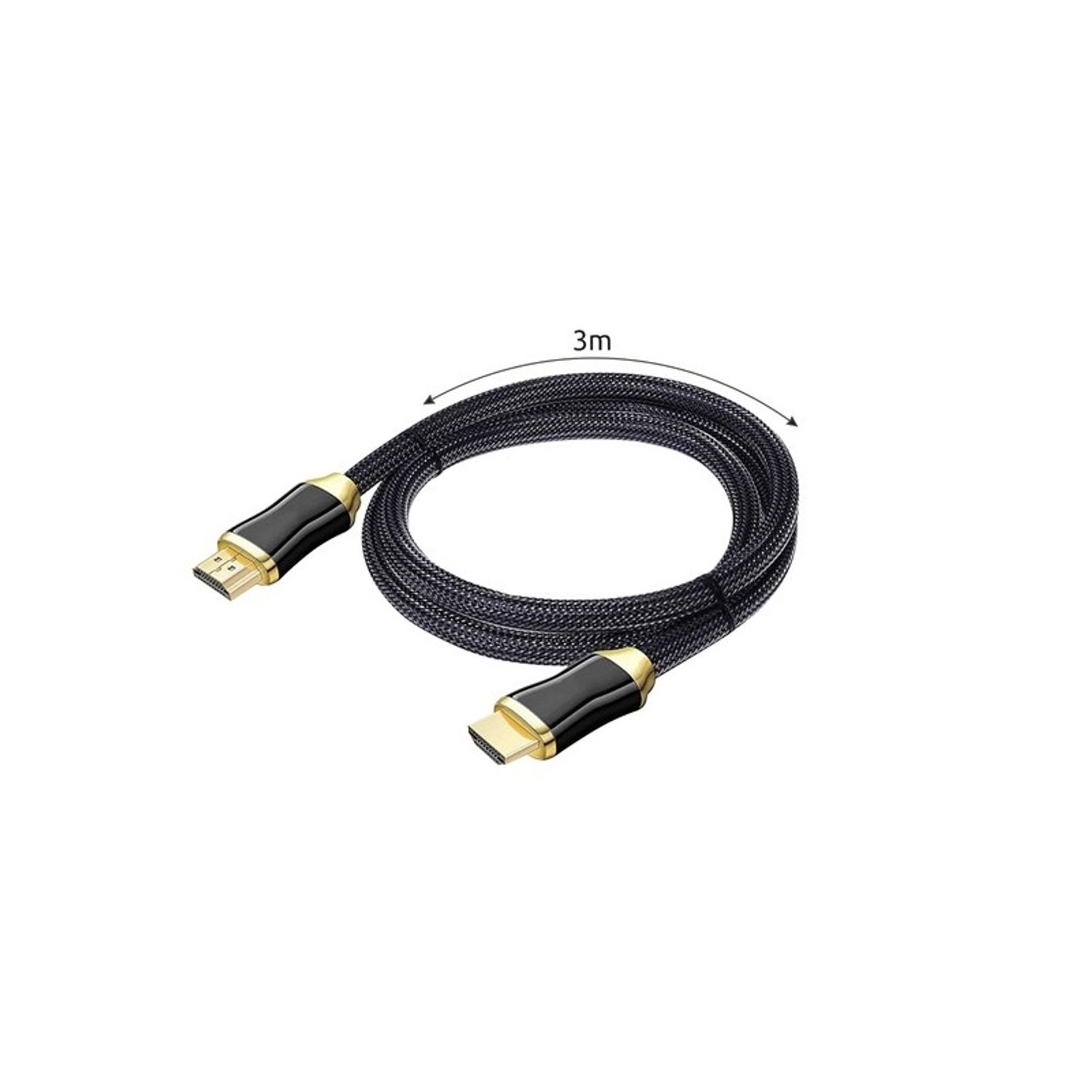 Cablu HDMI 2.1 8K, 3m, Izoxis Auriu fotografia produsului View 4 L