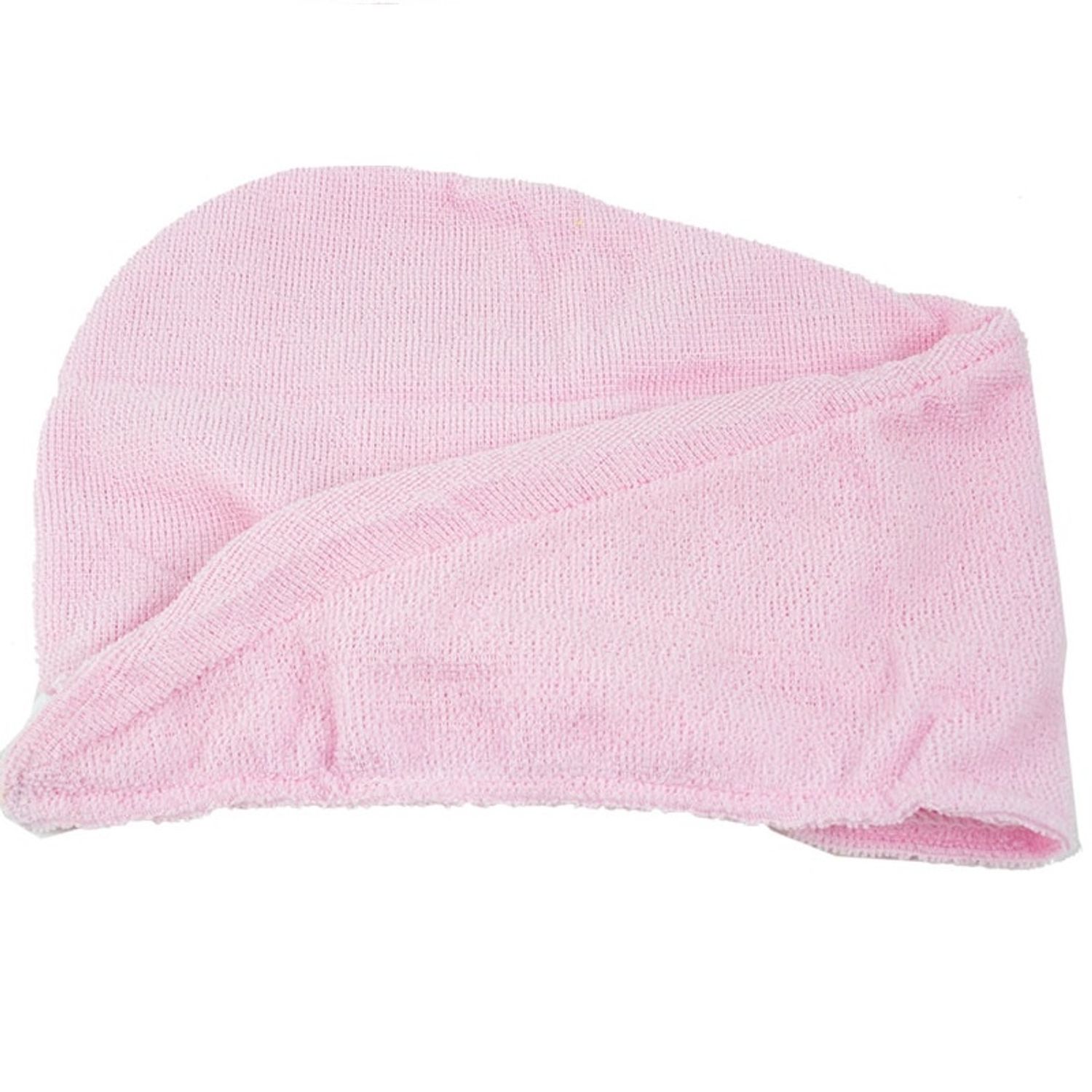 Prosop din microfibra tip turban, 64x23 cm, Gonga&reg; Roz fotografia produsului View 5 L