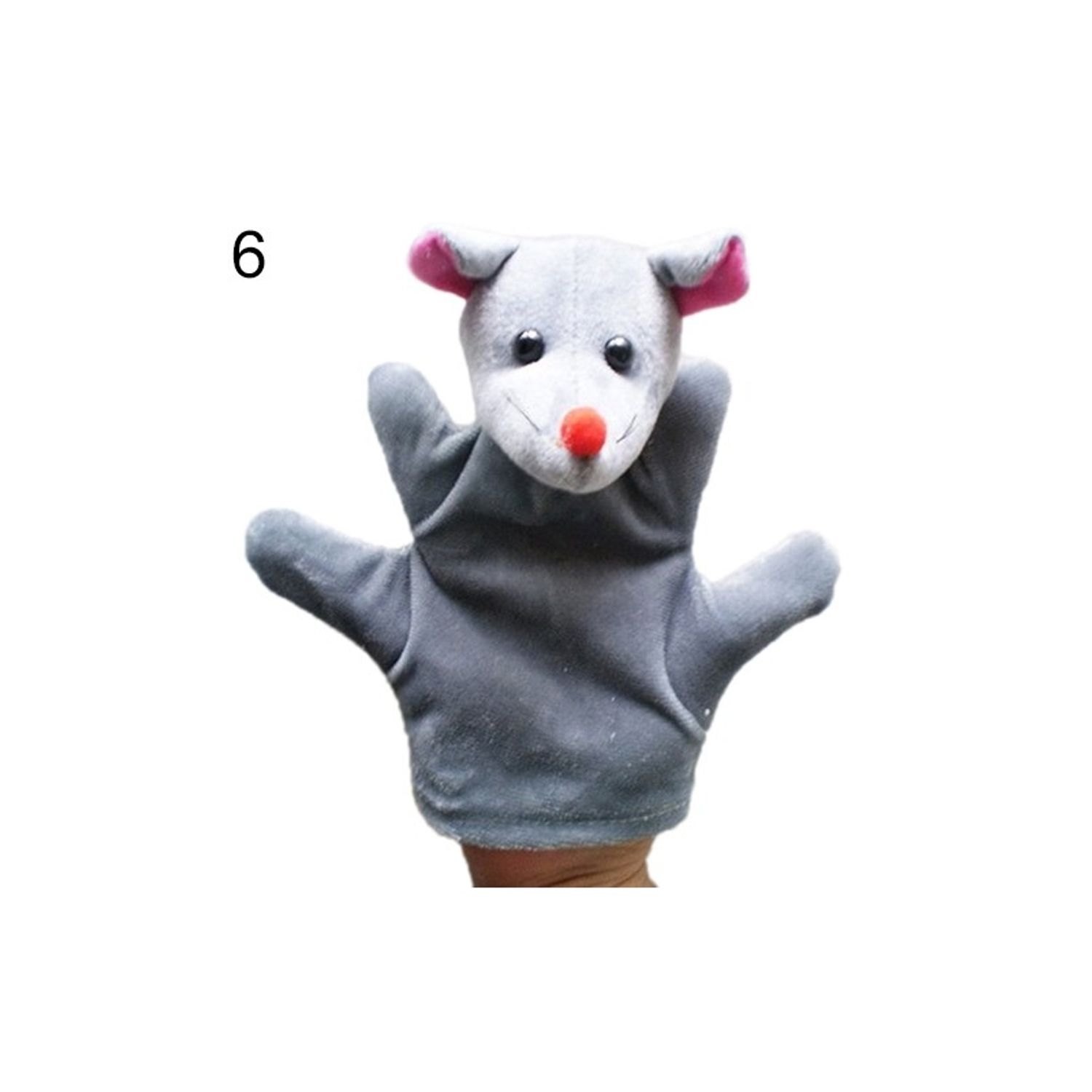 Marioneta de mana model animalut, 22.5 cm, Gonga&reg; Gri fotografia produsului