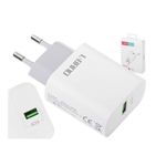 &Icirc;ncarcator Usb de perete,incarcare rapida 15W,L-BRNO Alb fotografia produsului View 3 S