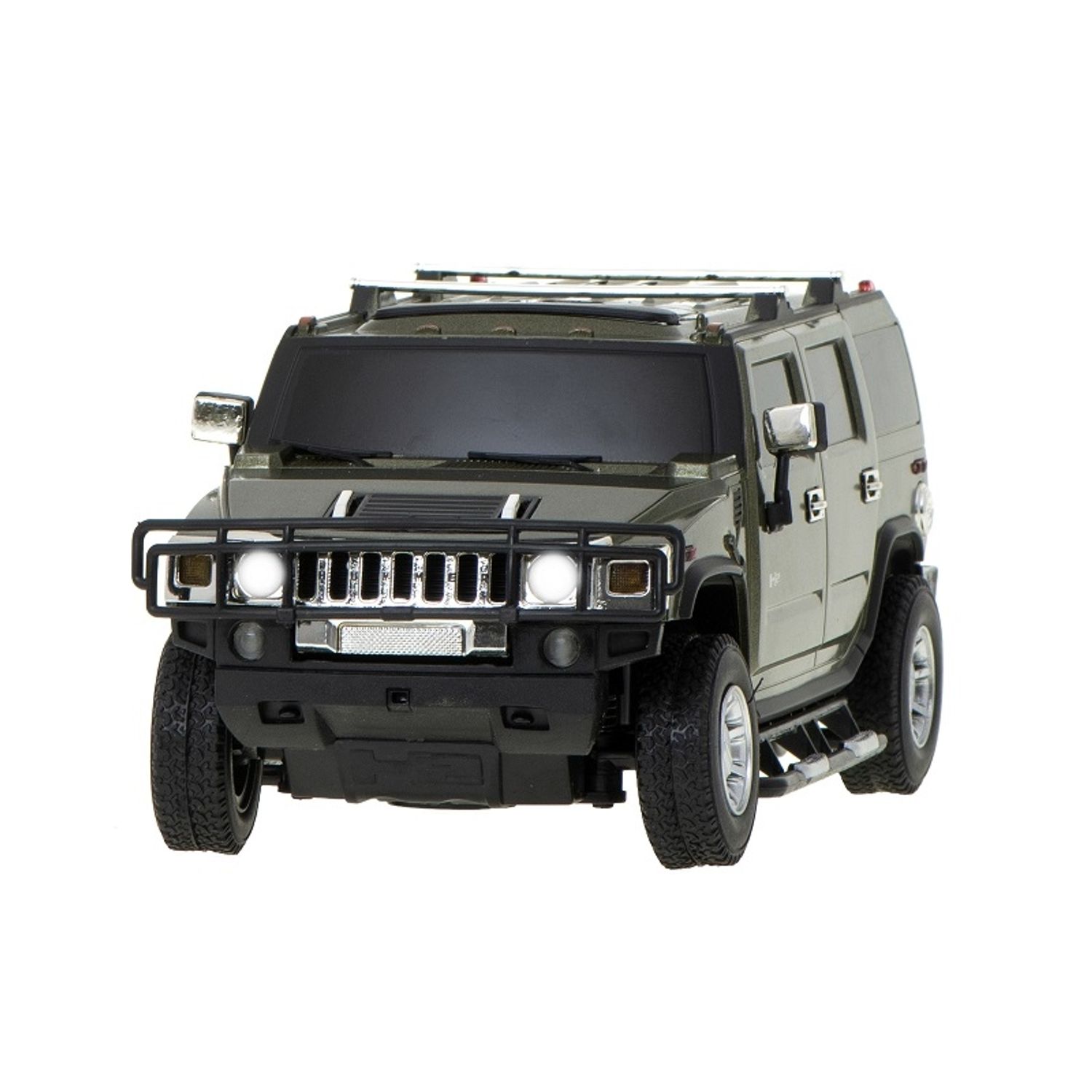 Mini HUMMER H2 cu telecomandă, scară 1:24, verde, Gonga&reg; Verde fotografia produsului View 2 L
