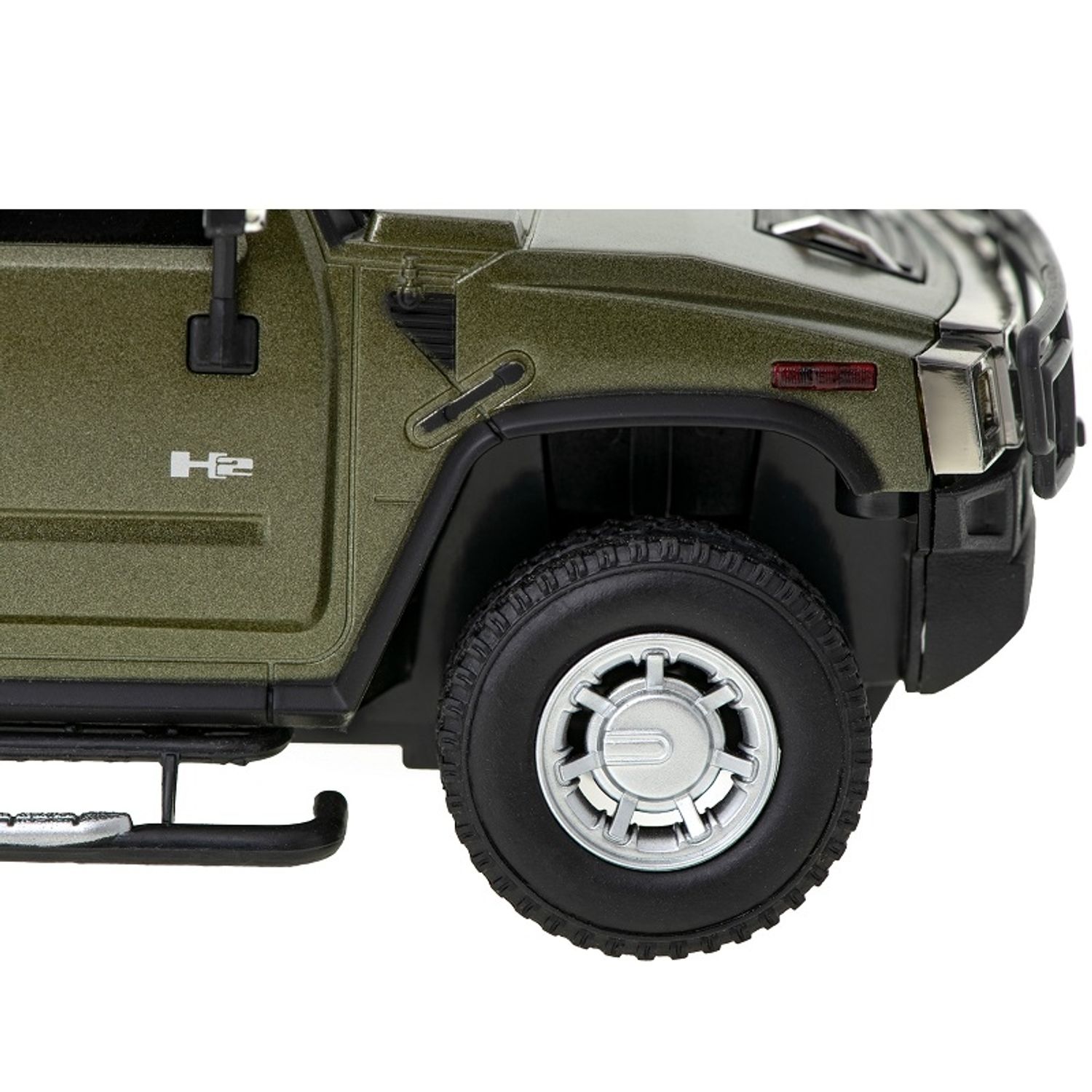 Mini HUMMER H2 cu telecomandă, scară 1:24, verde, Gonga&reg; Verde fotografia produsului View 6 L