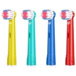 Set 4 periute, compatibile Oral-B EB-17A, multicolor Multicolor fotografia produsului