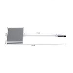 Adaptor 3 in 1, HUB USB-C HDMI, Gonga&reg; Argintiu fotografia produsului View 3 S