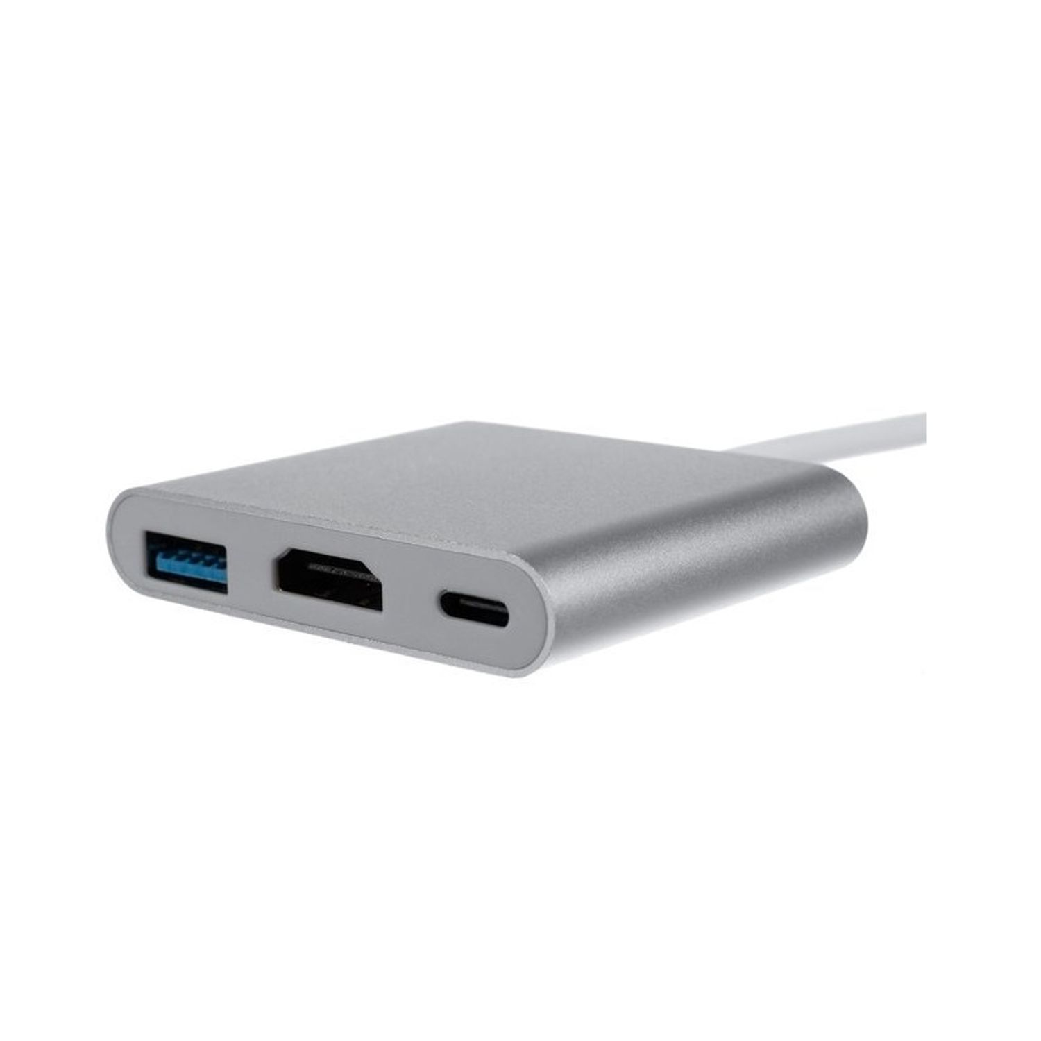 Adaptor 3 in 1, HUB USB-C HDMI, Gonga&reg; Argintiu fotografia produsului View 4 L