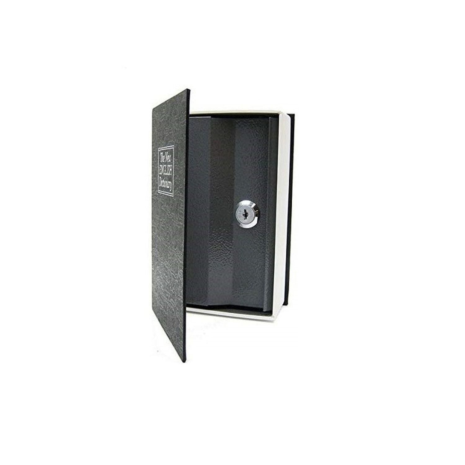 Seif in forma de carte, metalic, Gonga&reg; Negru 18 cm fotografia produsului View 3 L