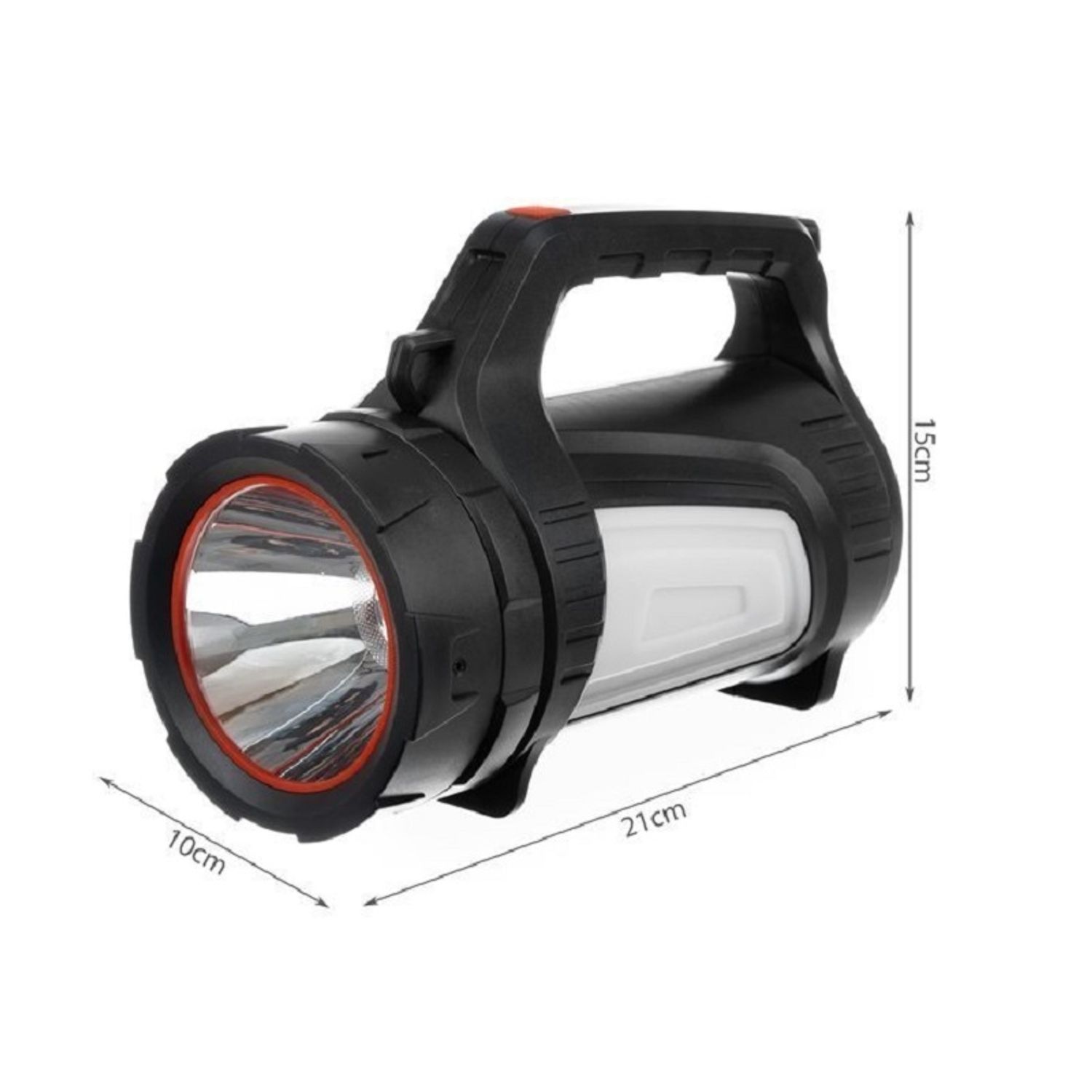 Lanterna LED Reincarcabila, functie baterie externa, Gonga&reg; Negru fotografia produsului View 6 L