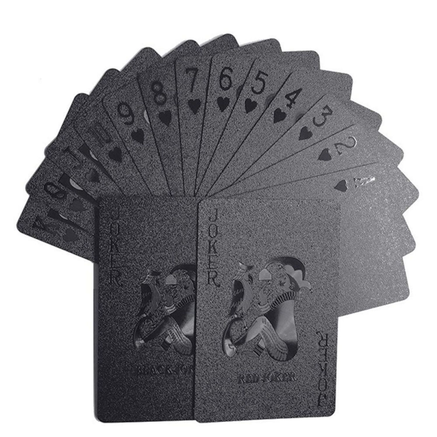 Carti de joc, rezistente la apa, negru, Gonga&reg; Negru fotografia produsului