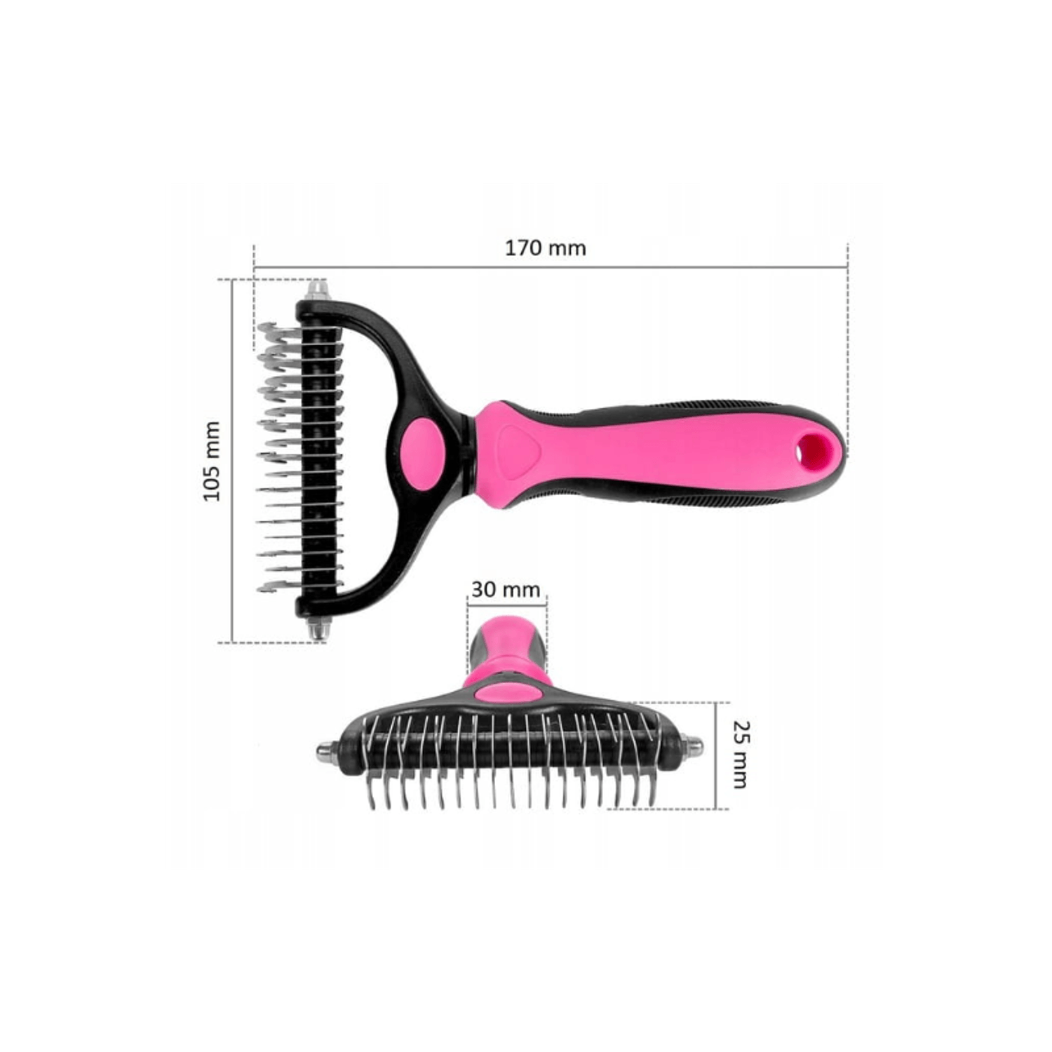 Trimmer cu pieptene pentru perierea parului, Gonga&reg; Roz fotografia produsului View 3 L
