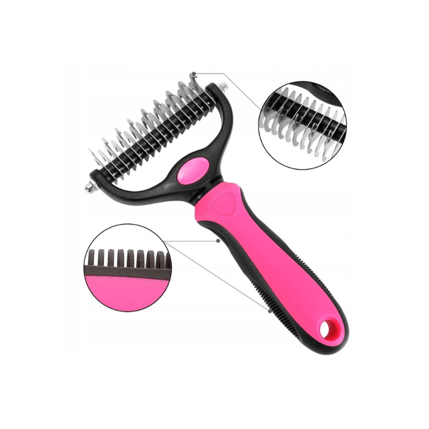 Trimmer cu pieptene pentru perierea parului, Gonga&reg; Roz fotografia produsului View 2 L