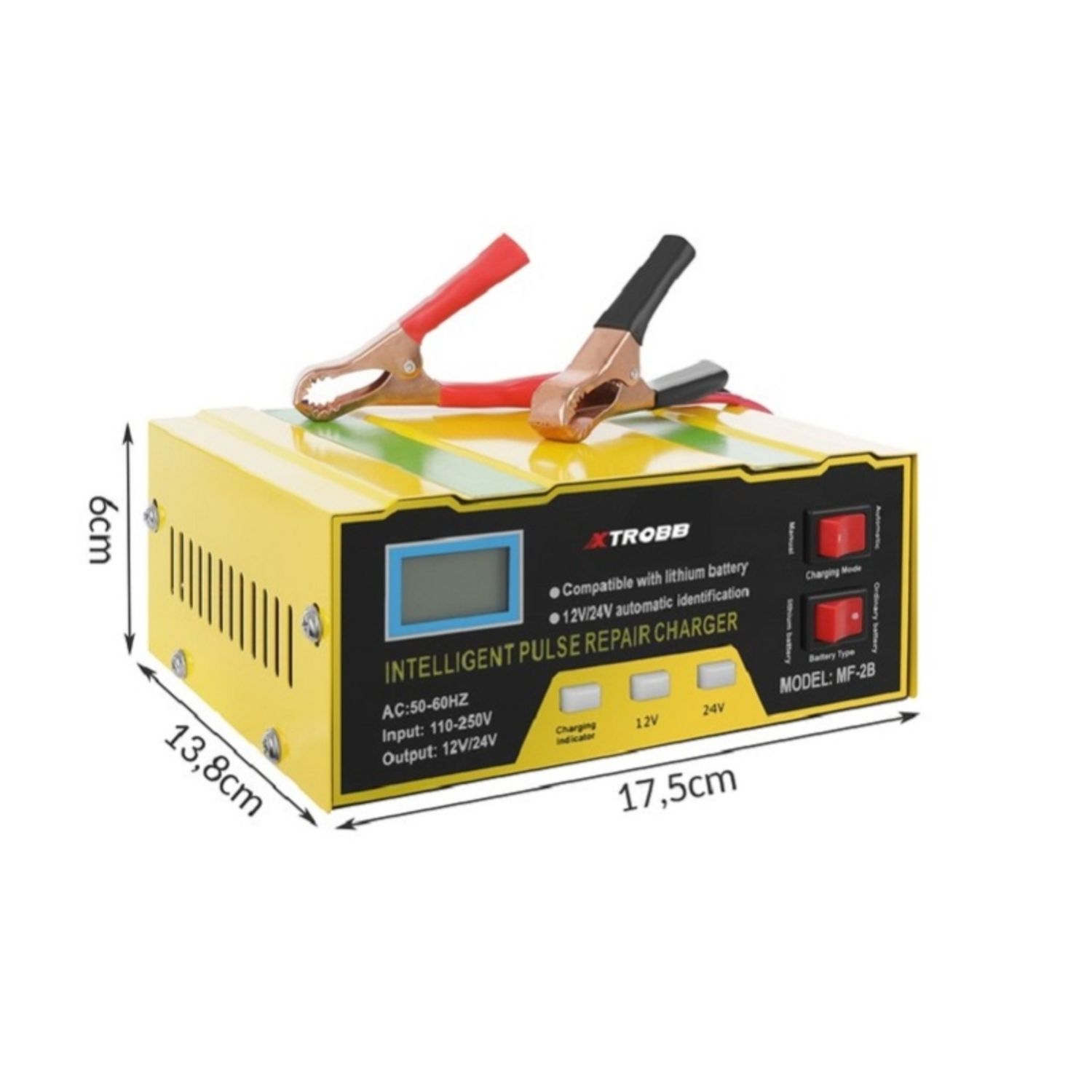 Redresor automat 12/24 V, 180 W, Gonga&reg; Galben fotografia produsului View 5 L