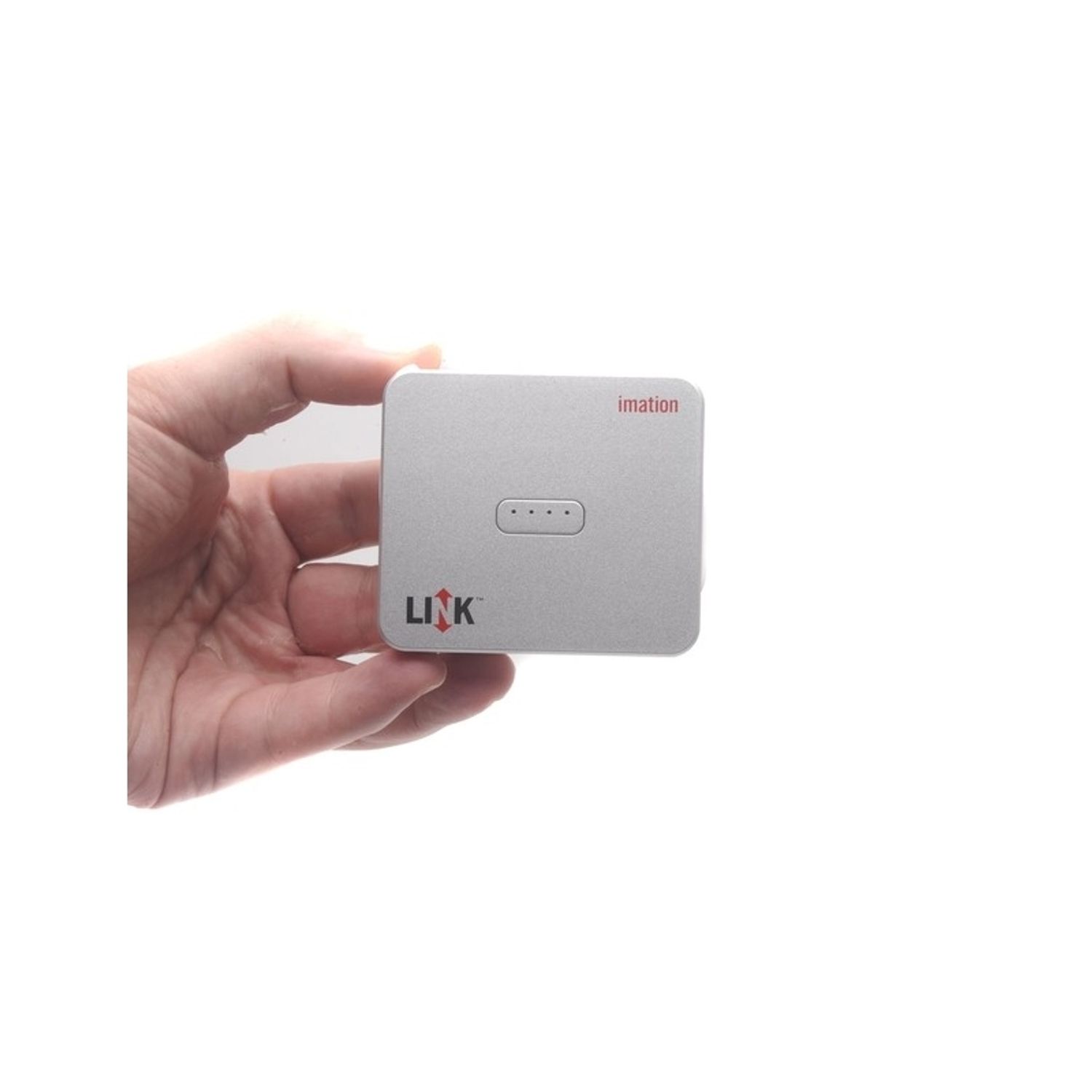 Acumulator extern cu spatiu de stocare 32Gb, 3000mAh, Imation Argintiu fotografia produsului View 4 L