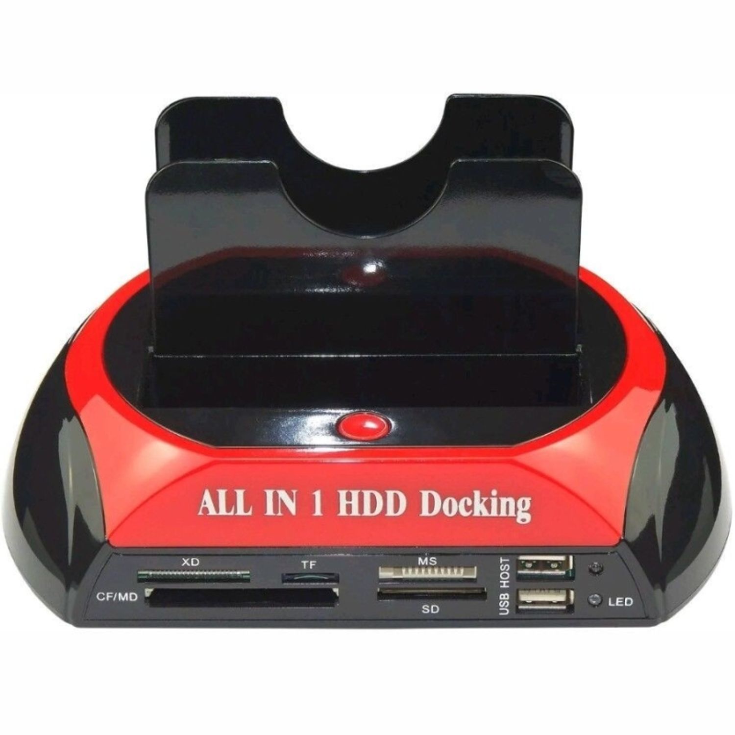 Dock hard disk, cu usb, dual, SATA 3.5/2.5, Gonga&reg; Negru/Rosu fotografia produsului