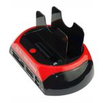 Dock hard disk, cu usb, dual, SATA 3.5/2.5, Gonga&reg; Negru/Rosu fotografia produsului View 2 S