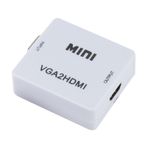 Convertor de imagine și sunet de la VGA la HDMI Alb fotografia produsului