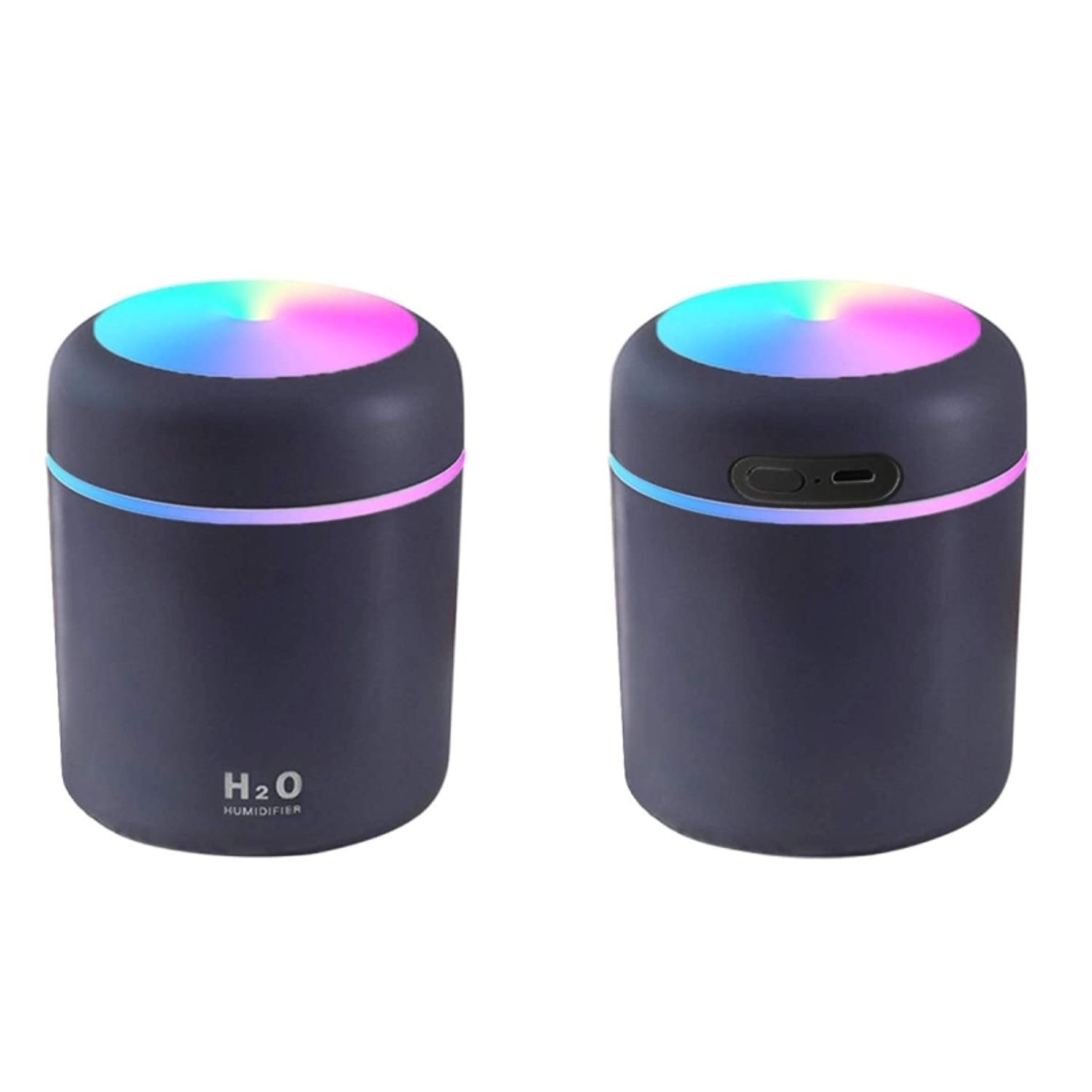 Umidificator de aer LED, Gonga&reg; Negru fotografia produsului View 2 L