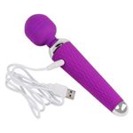 Vibrator femei din silicon, cu usb, rezistent la apa, mov fotografia produsului View 3 S
