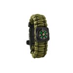 Kit supravietuire tip bratara 5in1, verde fotografia produsului