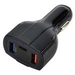 Incarcator Auto 2x USB si 1x USB-C, Gonga&reg; Negru fotografia produsului View 4 S