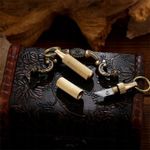 Breloc mini cuțit pentru deschiderea pachetelor și a plicurilor, Gonga&reg; Auriu fotografia produsului View 2 S