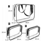 Set organizator turistic, 3 genti transparente, Gonga&reg; fotografia produsului View 2 S