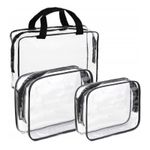 Set organizator turistic, 3 genti transparente, Gonga&reg; fotografia produsului