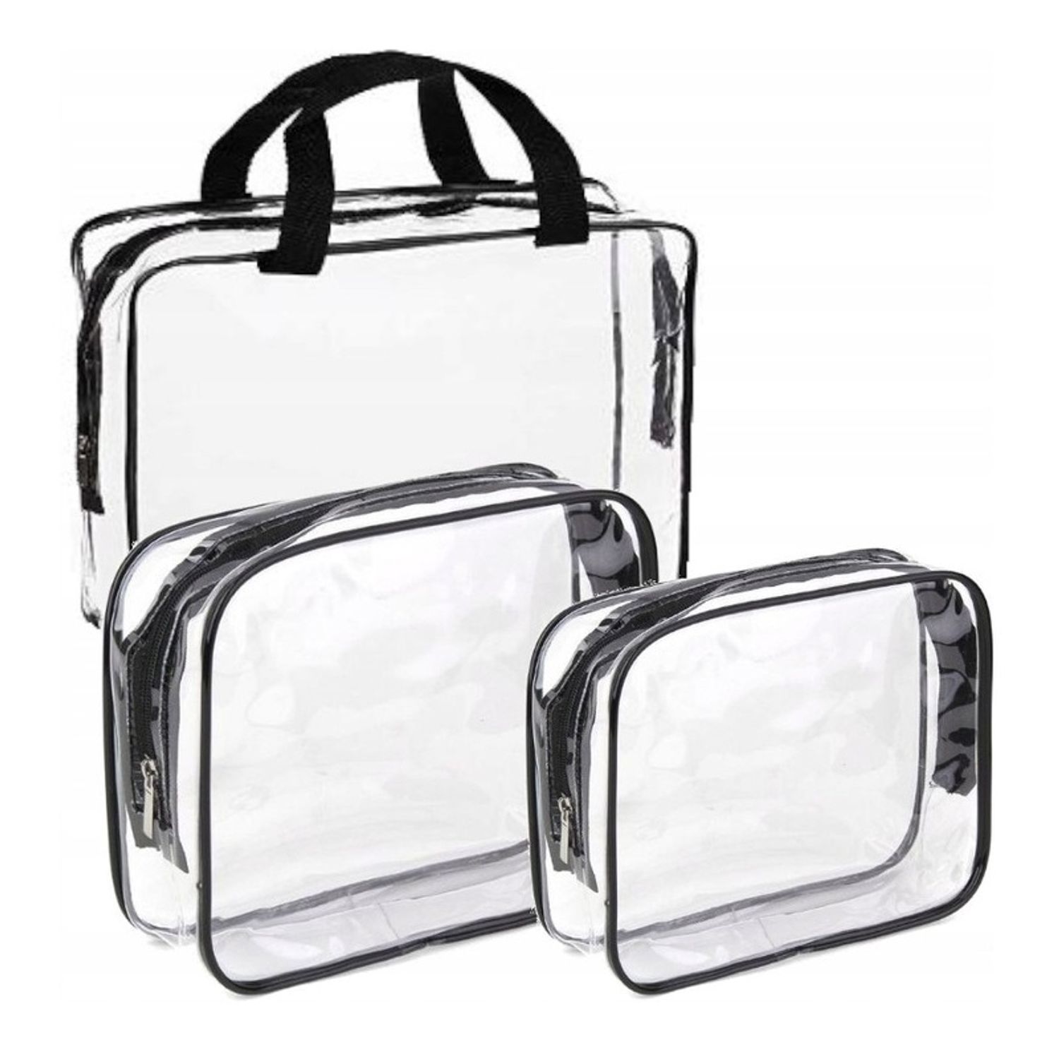 Set organizator turistic, 3 genti transparente, Gonga&reg; fotografia produsului