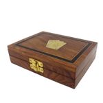 Se 2 pachete de carti in cutie de lemn, Gonga® Maro fotografia produsului View 2 S