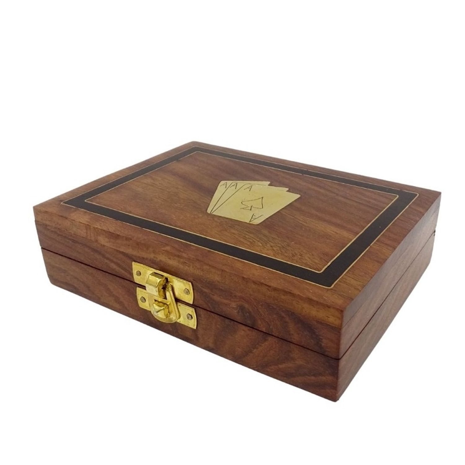 Se 2 pachete de carti in cutie de lemn, Gonga® Maro fotografia produsului View 2 L