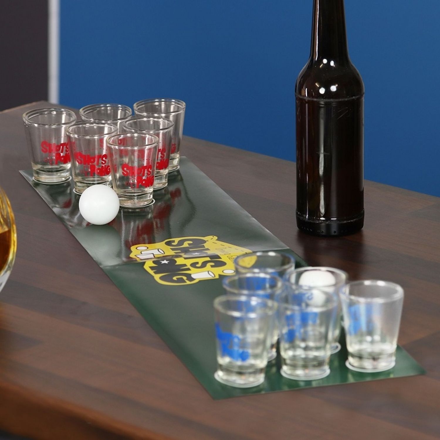 Joc pentru adulti, de petrecere Shots Pong, 12 shooturi, Gonga&reg; Verde fotografia produsului View 4 L
