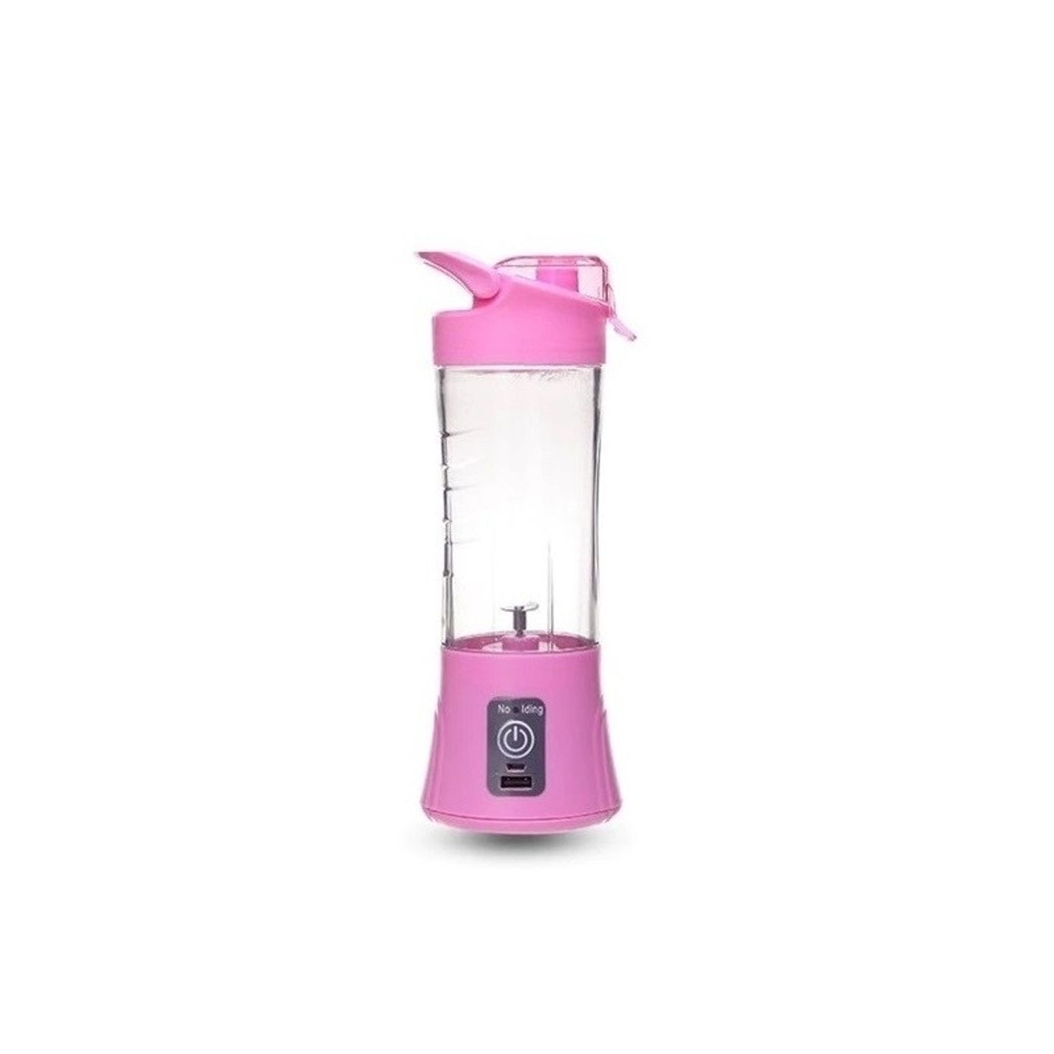 Mini blender Juice Qllipin, portabil, 380ml, Gonga&reg; Roz fotografia produsului