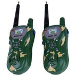 Set 2x statie Walkie Talkie pentru copii, semnal pana la 100 m Albastru/Verde fotografia produsului