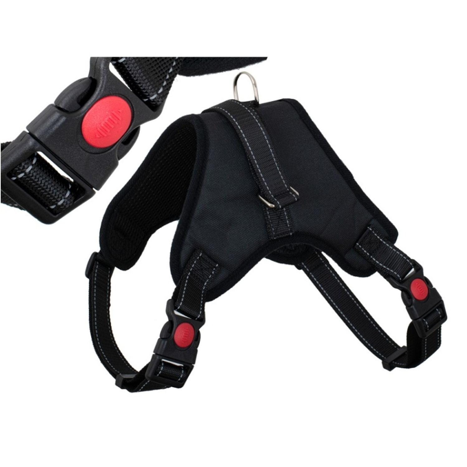 Ham pentru caini, reflectorizant, XL Negru fotografia produsului View 4 L