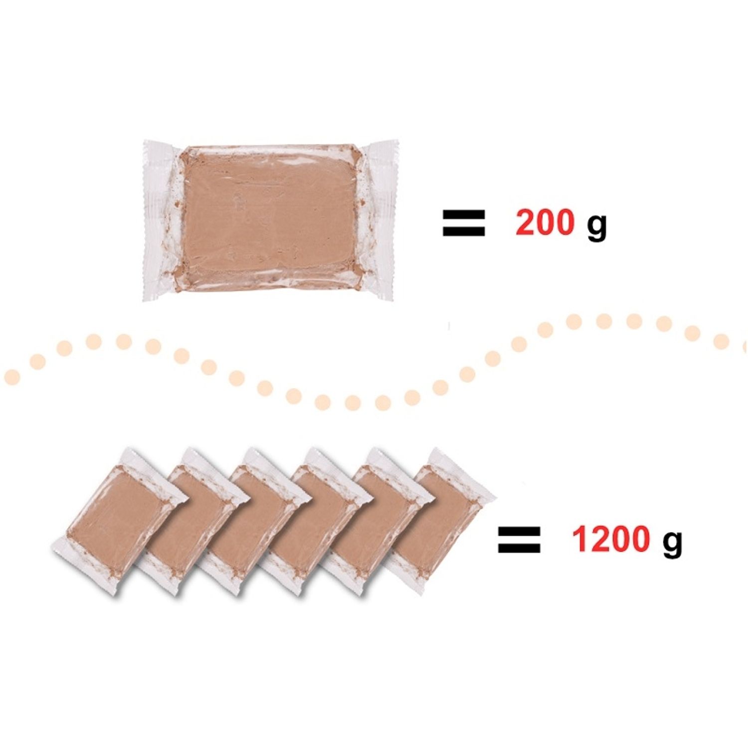 Argila ceramica pentru copii, roata olarului,1,2 Kg, Gonga® Bej fotografia produsului View 4 L