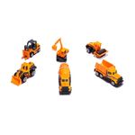 Set 6 mini masinute pentru constructii, Gonga&reg; Galben fotografia produsului