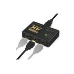 Splitter 4K HDMI, 1080p, switch 3in1 cu telecomanda, Gonga&reg; Negru fotografia produsului View 4 S