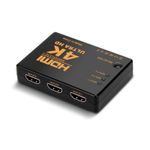 Splitter 4K HDMI, 1080p, switch 3in1 cu telecomanda, Gonga&reg; Negru fotografia produsului View 6 S