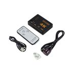 Splitter 4K HDMI, 1080p, switch 3in1 cu telecomanda, Gonga&reg; Negru fotografia produsului View 2 S