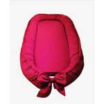 Pozitionator pentru bebelusi, Baby Nest, Model Rosu Uni, 100% bumbac Ranforce, 85 x 50 cm fotografia produsului