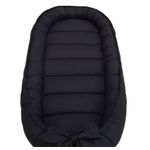 Pozitionator pentru bebelusi, Baby Nest, Model Negru Uni, 100% bumbac Ranforce, Negru fotografia produsului