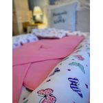 Pozitionator pentru bebelusi, Baby Nest, Model Fluturasi, 100% bumbac Ranforce, Roz - Albastru fotografia produsului View 3 S