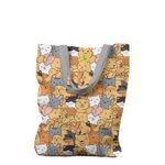 Geanta Handmade Tote Liner cu Captuseala, Ferma Animalelor, Multicolor, 45x37 cm fotografia produsului