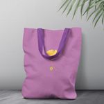 Geanta Handmade Tote Liner Captusit, Botanic Plante Floare Yosemite Galbena, Multicolor, 45x37 cm fotografia produsului View 6 S