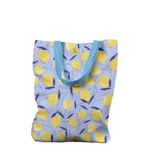 Geanta Handmade Tote Liner Captusit, Mulewear, Botanic Plante Flori Lamai Acrisoare, Multicolor, 45x37 cm fotografia produsului