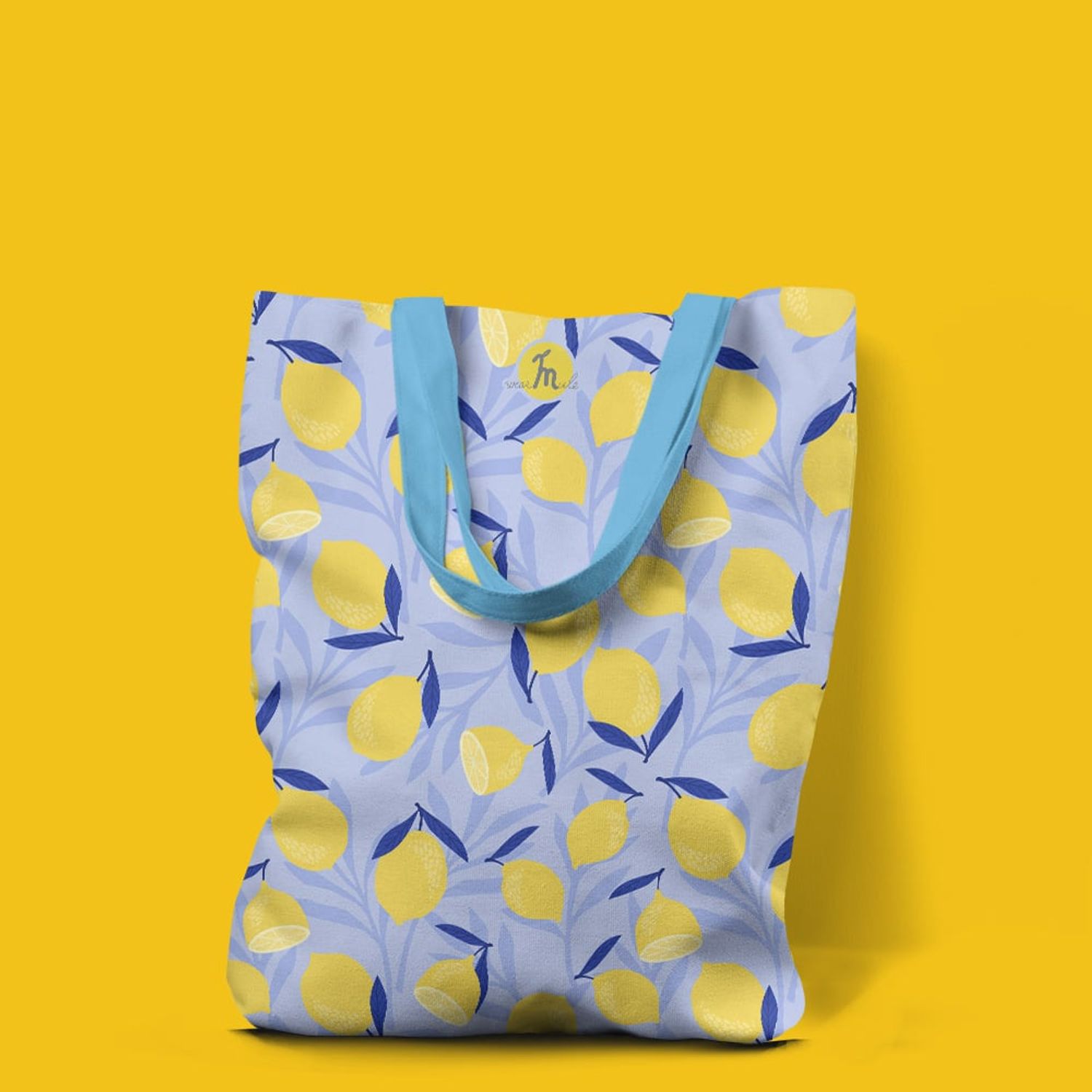 Geanta Handmade Tote Liner Captusit, Mulewear, Botanic Plante Flori Lamai Acrisoare, Multicolor, 45x37 cm fotografia produsului View 5 L