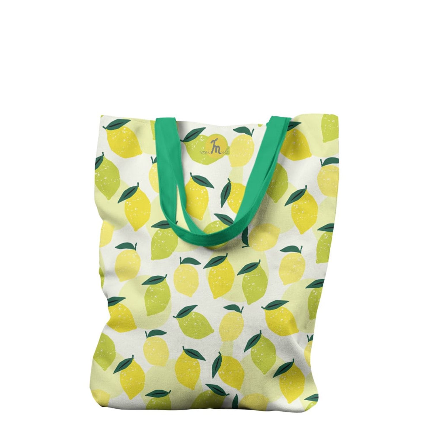 Geanta Handmade Tote Liner Captusit, Mulewear, Botanic Plante Flori Lamai Crude si Coapte, Multicolor, 45x37 cm fotografia produsului