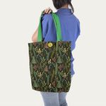Geanta Handmade Tote Liner Captusit, Mulewear, Botanic Gradina Bunicii, Multicolor, 45x37 cm fotografia produsului View 3 S