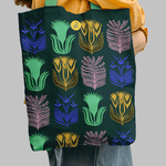 Geanta Handmade Tote Liner Captusit, Mulewear, Botanic Flori de pe Marte, Multicolor, 45x37 cm fotografia produsului